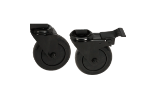 Big Green Egg Caster Kit - (4 in/10 cm) 1 locking 1 non-locking for Modular Nests, Nests and Wood Tables 120410